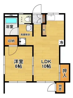コーポあかね【1階】の間取り