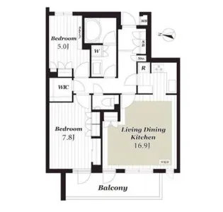 ピアース三宿【4階】の間取り