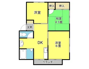エクセル麻生田【2階】の間取り
