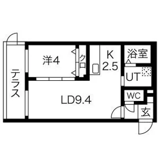 ライトベル北27条【1階】の間取り