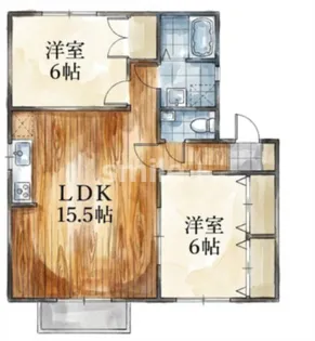 ジョイパレス下中野【2階】の間取り