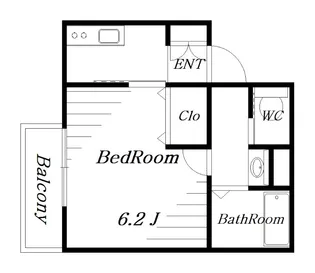 ISフィオーレ天台【1階】の間取り
