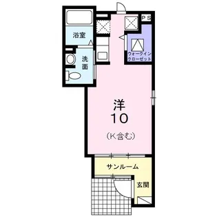 シャルマン 藍【1階】の間取り