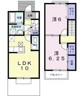 フォーリア【1階】の間取り