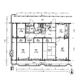 ルックハイツ取手第2【5階】の間取り