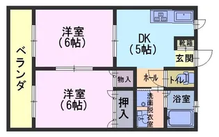 グリーンヒルズ【2階】の間取り