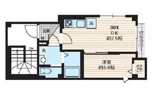 ポルト ボヌール【3階】の間取り