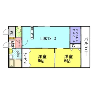 ライフ新神田【1階】の間取り