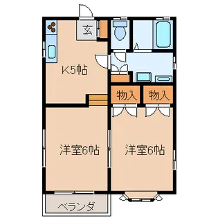 カーサ南【2階】の間取り