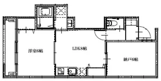 ヒルサイド山手VII【2階】の間取り