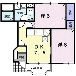 ソレイユ レジデンス【1階】の間取り