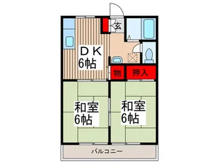 酒井ハイツ【2階】の間取り