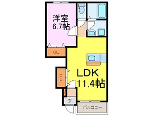 サニークローバー【1階】の間取り