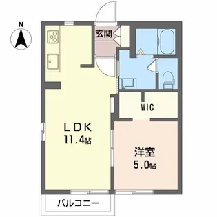 ハイツのぞみ C【2階】の間取り