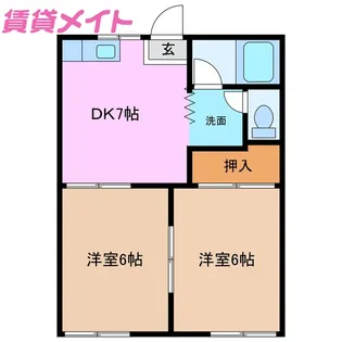 フォーブルドゥ【1階】の間取り