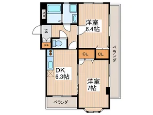 ファミール小金井【2階】の間取り