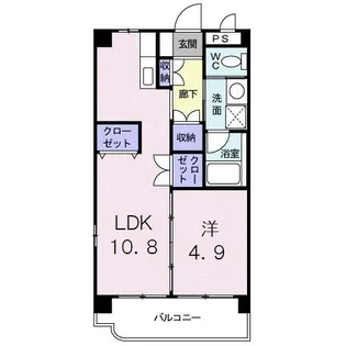 コーポドリーム【3階】の間取り