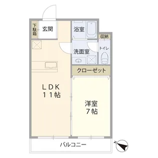 フォーラム北嶺【2階】の間取り