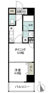 日神デュオステージ浅草【6階】の間取り