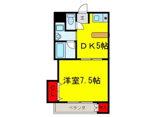 ハイツシャレ-ド西館【3階】の間取り