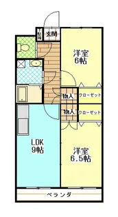 グロワール【1階】の間取り