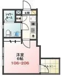 Glanz東大井WEST【1階】の間取り