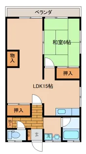 山本マンション【2階】の間取り