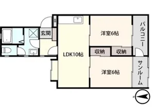 アシスト金沢マンション【2階】の間取り