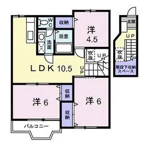 シャルマンアビテ2【2階】の間取り