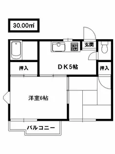 コーポ神山【2階】の間取り