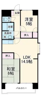 ジュフク松本【10階】の間取り