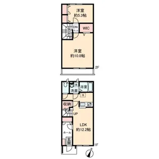 パークサイド道徳【1階】の間取り