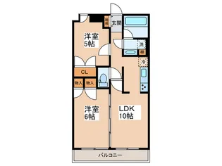 コンフォラス京王多摩川【6階】の間取り