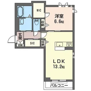 プレミアムメゾン高崎新保町【2階】の間取り