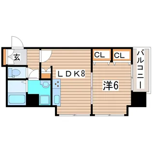 ディオコート長町【3階】の間取り