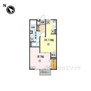 リビングタウン西野【1階】の間取り
