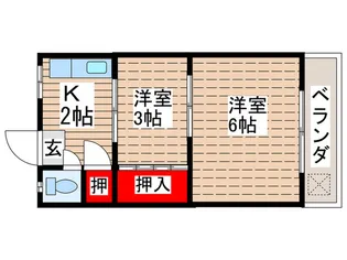 深野コ-ポ【3階】の間取り