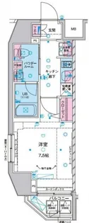 ジェノヴィア麻布十番グリーンヴェール【7階】の間取り