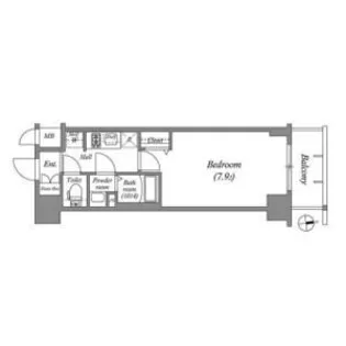 アドバンス名古屋ワイノット【3階】の間取り