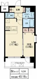 スプランディッド梅田北【4階】の間取り