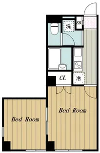 アンプルール フェール ライム【2階】の間取り