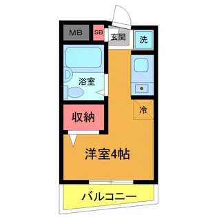 メゾン中葛西【4階】の間取り