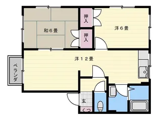 リバーサイドタウン弐番館【1階】の間取り