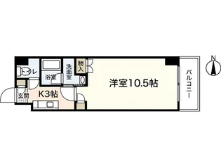 エイトバレー鈴が台【4階】の間取り