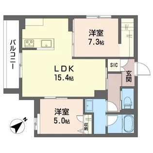 フロリア 文京【1階】の間取り