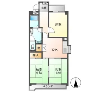 スターライトマンション【4階】の間取り