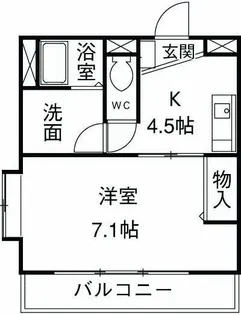 ジェイ・ジルーC【1階】の間取り