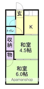 かすみ荘【1階】の間取り