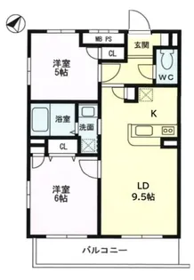 TFレジデンス鵜の木【2階】の間取り