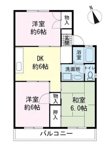 セジュールヤマト【2階】の間取り